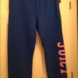 Juicy Couture graphic design blue sweatpants